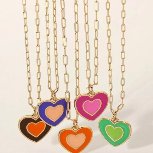 Colored heart Necklace