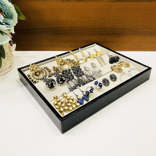 Premium Leather Earring Tray