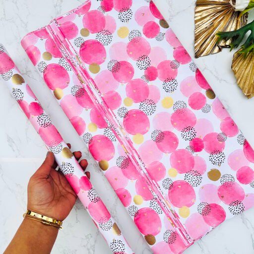 Pink Bubbles Gift Wrapping Paper